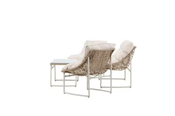 Tina Sofagruppe Utendørs 4-seter - Beige - Hagemøbler - Loungemøbler - Sofagruppe utendørs