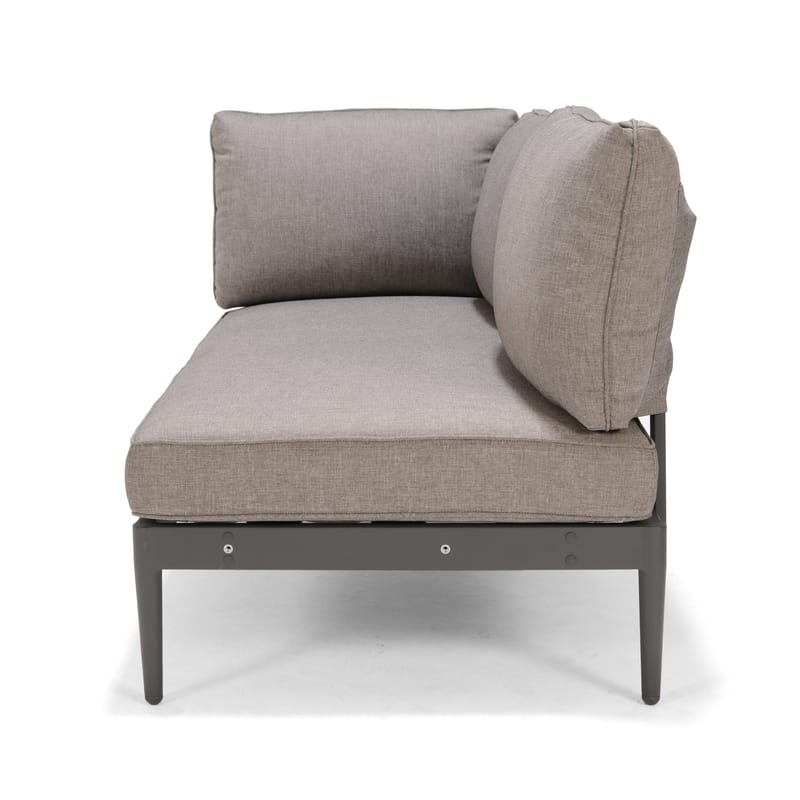 TOPAZ Loungegruppe 4-seter sofa + sofabord 73 cm - Grå - Hage - Utemiljø - Veranda & terrasse - Verandamøbler