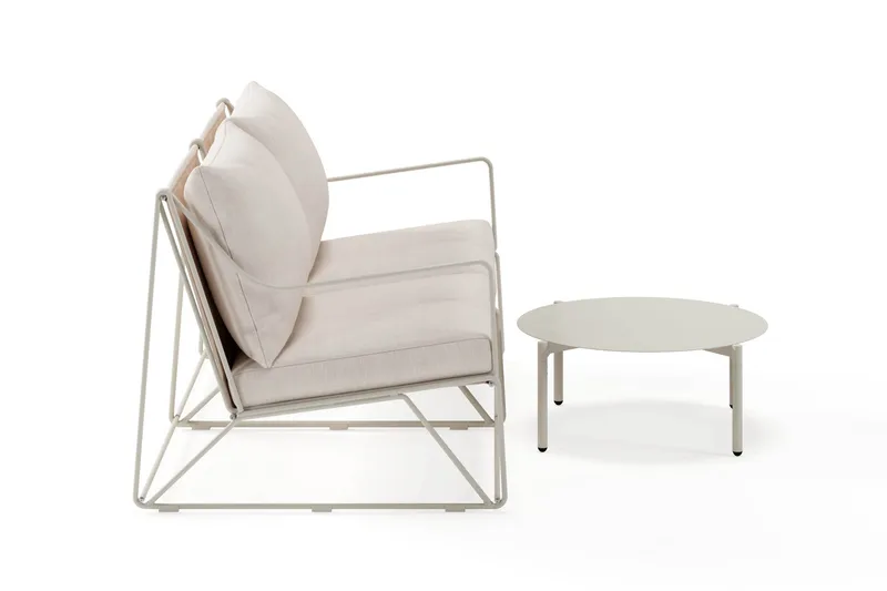 Usteryd Utesofa 2-seter med Usteryd Sofabord - Beige - Hage - Utemiljø - Veranda & terrasse - Verandamøbler