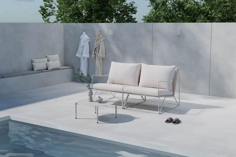 Usteryd Utesofa 2-seter med Usteryd Sofabord - Beige - Hage - Utemiljø - Veranda & terrasse - Verandamøbler