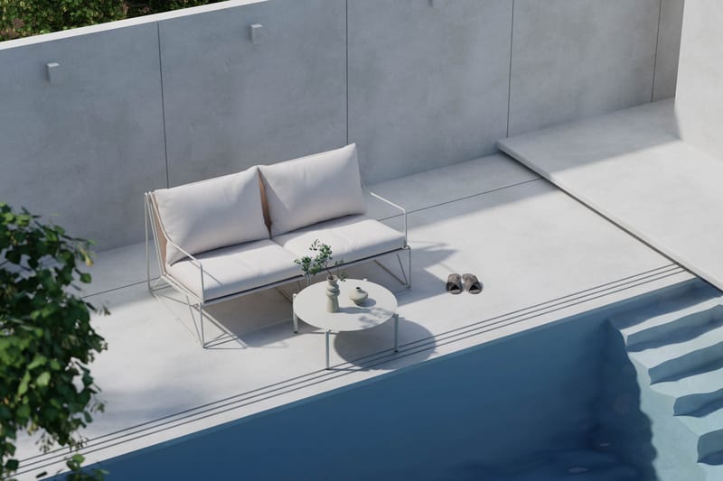 Usteryd Utesofa 2-seter med Usteryd Sofabord - Beige - Hage - Utemiljø - Veranda & terrasse - Verandamøbler