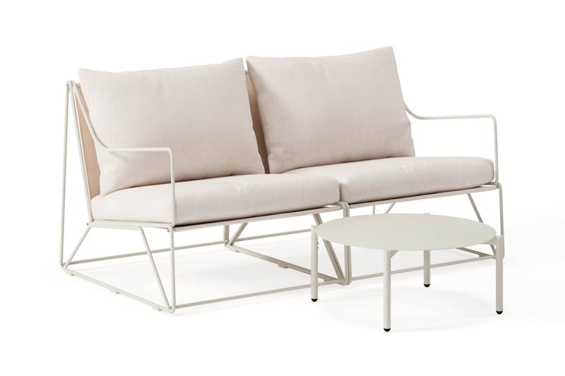 Usteryd Utesofa 2-seter med Usteryd Sofabord - Beige - Hage - Utemiljø - Veranda & terrasse - Verandamøbler