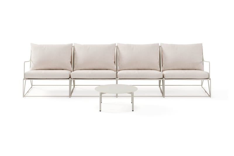 Usteryd Utesofa 4-seter med Usteryd Sofabord, Beige