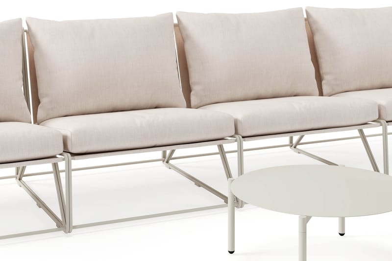 Usteryd Utesofa 4-seter med Usteryd Sofabord - Beige - Hage - Utemiljø - Veranda & terrasse - Verandamøbler