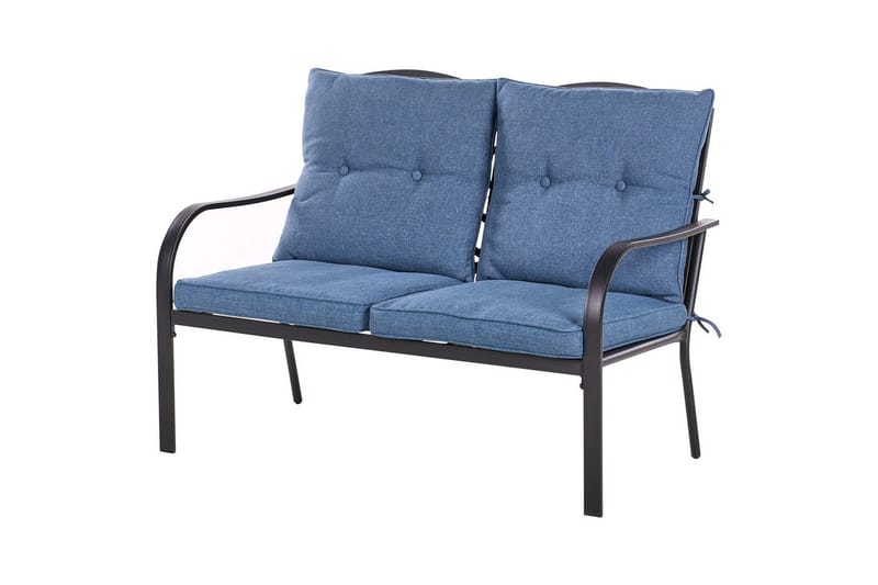 Utegruppe Mestrino - Blå, Svart - Hage - Utemiljø - Veranda & terrasse - Verandamøbler