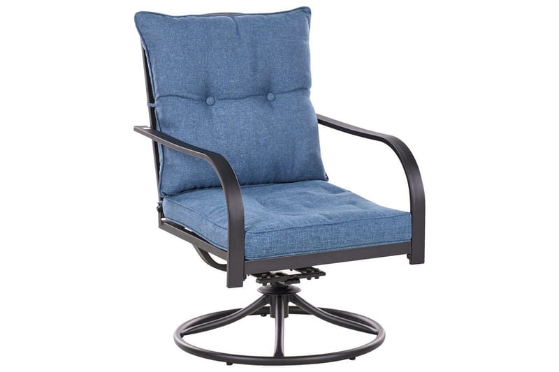 Utegruppe Mestrino - Blå, Svart - Hage - Utemiljø - Veranda & terrasse - Verandamøbler