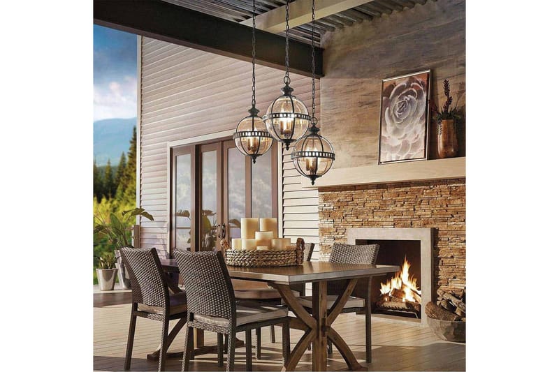 Utendørs hengende Kichler Halleron - Hage - Utemiljø - Veranda & terrasse - Verandabelysning