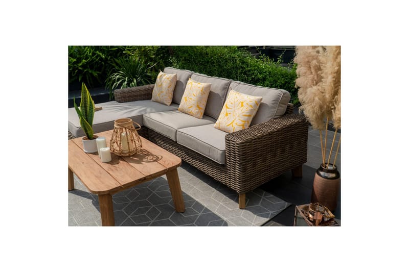 Utendørs møbelgruppe Lifestyle Garden Bahamas 2-seter & sjeselong høyre sofabord 110 - Hage - Utemiljø - Veranda & terrasse - Verandamøbler