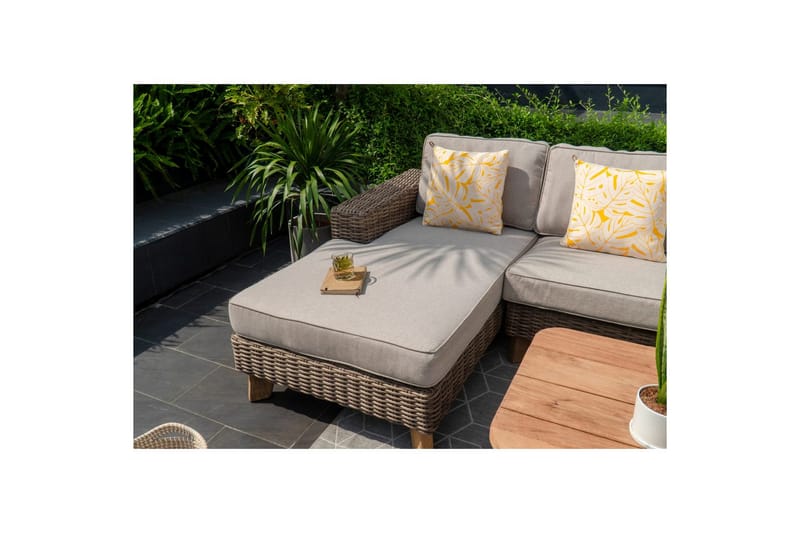Utendørs møbelgruppe Lifestyle Garden Bahamas 2-seter & sjeselong høyre sofabord 110 - Hage - Utemiljø - Veranda & terrasse - Verandamøbler