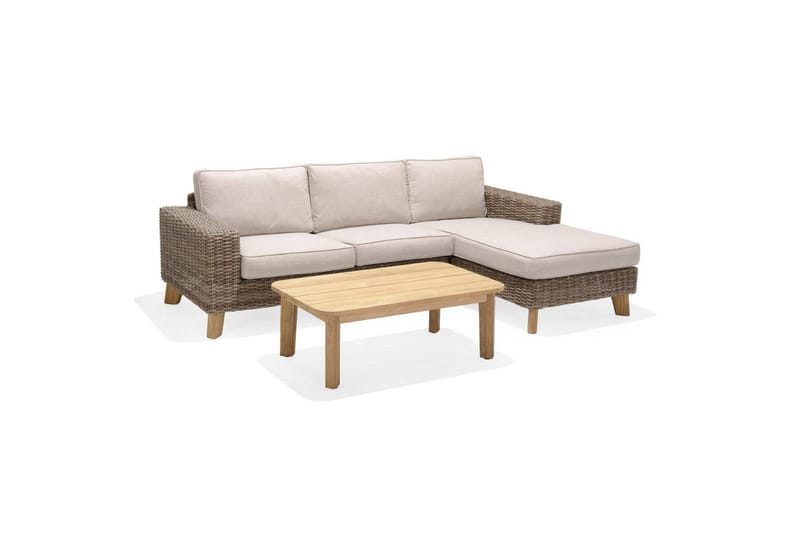 Utendørs møbelgruppe Lifestyle Garden Bahamas 2-seter & sjeselong venstre sofabord 110 - Hage - Utemiljø - Veranda & terrasse - Verandamøbler