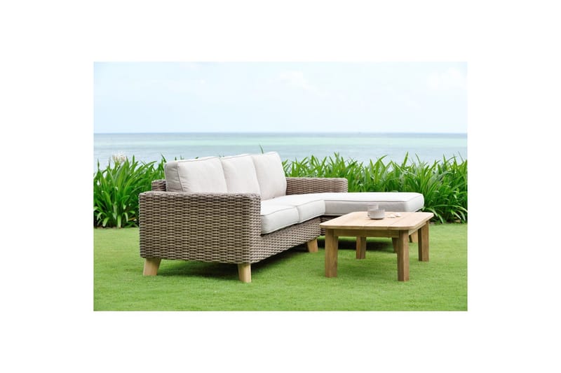 Utendørs møbelgruppe Lifestyle Garden Bahamas 2-seter & sjeselong venstre sofabord 110 - Hage - Utemiljø - Veranda & terrasse - Verandamøbler
