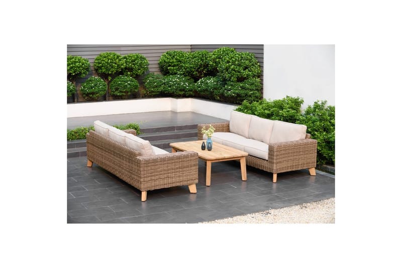 Utendørs møbelgruppe Lifestyle Garden Bahamas 2 x 3-seter & sofabord 110 - Hage - Utemiljø - Veranda & terrasse - Verandamøbler