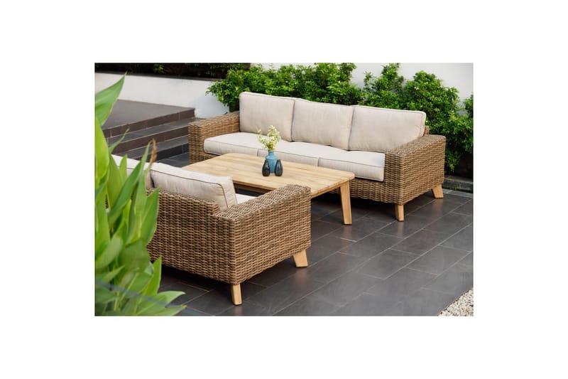 Utendørs møbelgruppe Lifestyle Garden Bahamas 2 x 3-seter & sofabord 110 - Hage - Utemiljø - Veranda & terrasse - Verandamøbler