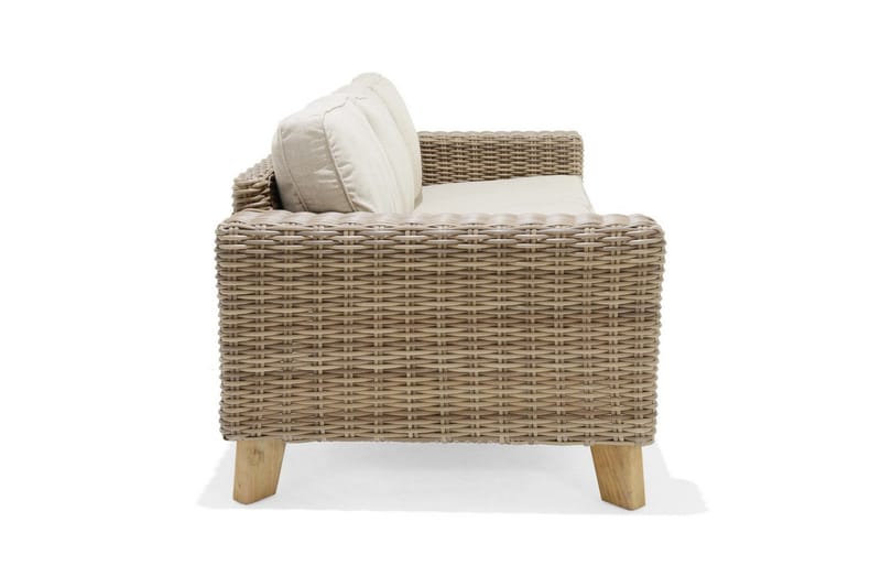 Utendørs møbelgruppe Lifestyle Garden Bahamas 2 x lenestol & 3-seter & sofabord 140 - Hage - Utemiljø - Veranda & terrasse - Verandamøbler