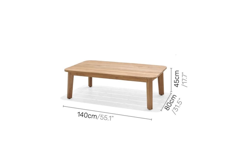 Utendørs møbelgruppe Lifestyle Garden Bahamas 2 x lenestol & 3-seter & sofabord 140 - Hage - Utemiljø - Veranda & terrasse - Verandamøbler