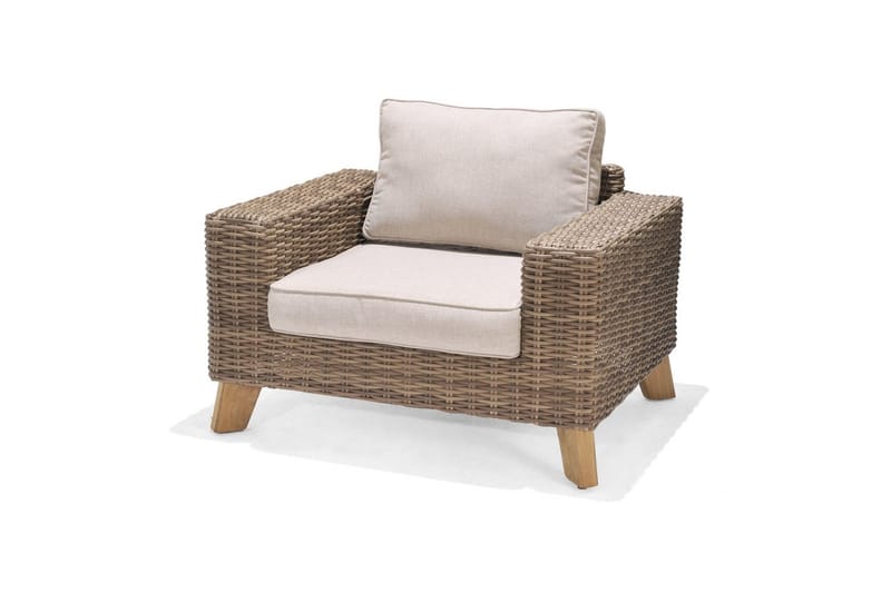 Utendørs møbelgruppe Lifestyle Garden Bahamas 2 x lenestol & 3-seter & sofabord 140 - Hage - Utemiljø - Veranda & terrasse - Verandamøbler