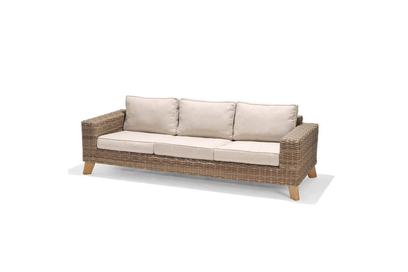 Utendørs møbelgruppe Lifestyle Garden Bahamas 2 x lenestol & 3-seter & sofabord 140 - Hage - Utemiljø - Veranda & terrasse - Verandamøbler