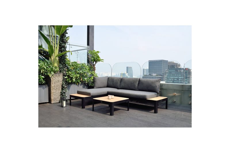 Utendørs møbelgruppe Lifestyle Garden Portals 2x 2-seters modulsofa & sofabord - Hage - Utemiljø - Veranda & terrasse - Verandamøbler