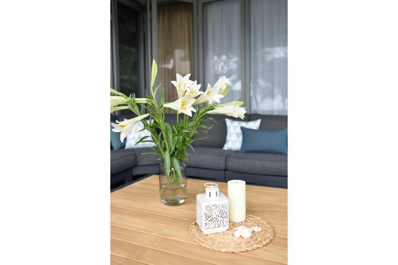 Utendørs møbelgruppe Lifestyle Garden PALAU 2-seter høyre & venstre + hjørnesofa stol + sidestol + sofabord 140 cm - Hage - Utemiljø - Veranda & terrasse - Verandamøbler