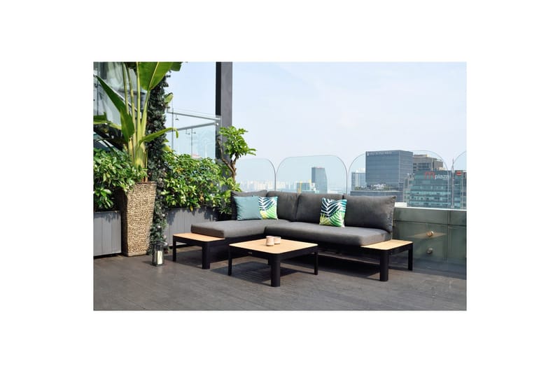 Utendørs møbelgruppe Lifestyle Garden Portals 2x 2-seters modulsofa & sofabord - Hage - Utemiljø - Veranda & terrasse - Verandamøbler