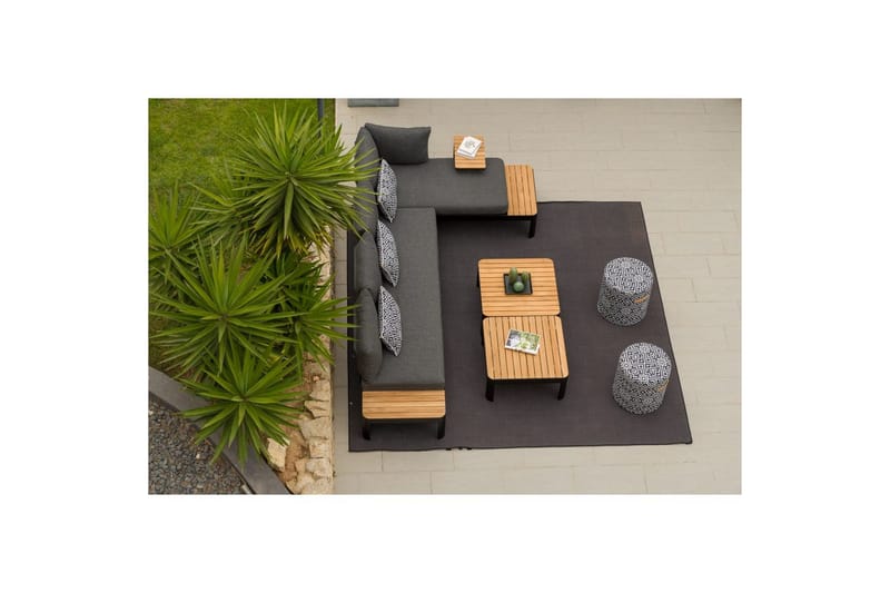 Utendørs møbelgruppe Lifestyle Garden Portals 2x 2-seters modulsofa & 2x sofabord - Hage - Utemiljø - Veranda & terrasse - Verandamøbler
