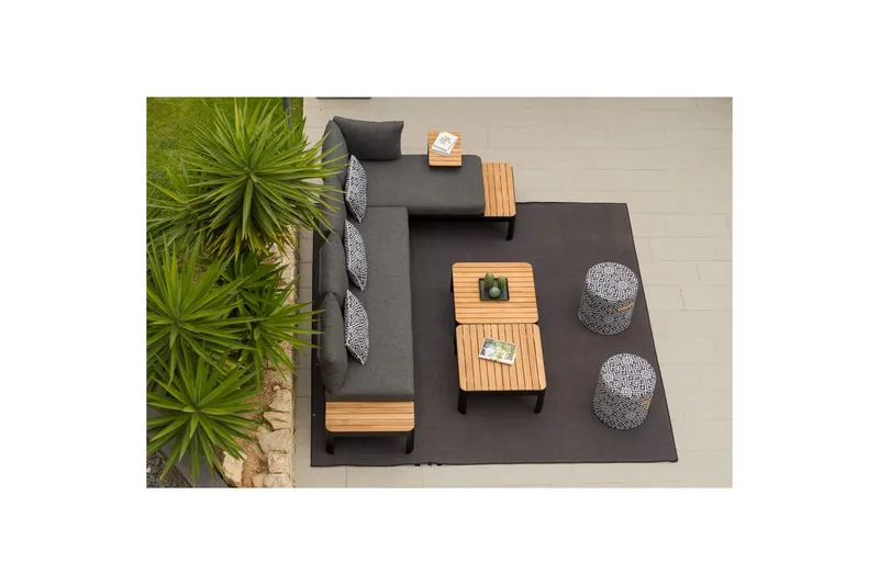 Utendørs møbelgruppe Lifestyle Garden Portals 2-seter og 3-seter modulsofa og salongbord - Hage - Utemiljø - Veranda & terrasse - Verandamøbler