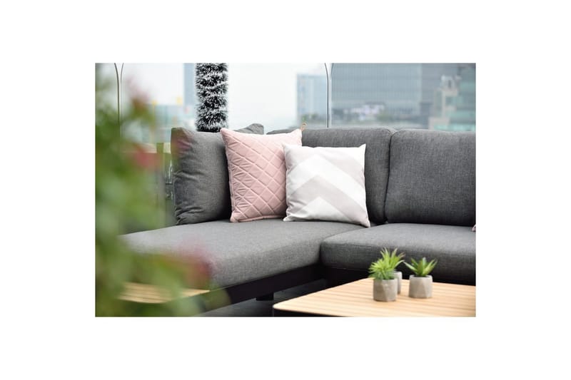 Utendørs møbelgruppe Lifestyle Garden Portals 2x 2-seters modulsofa & sofabord - Hage - Utemiljø - Veranda & terrasse - Verandamøbler