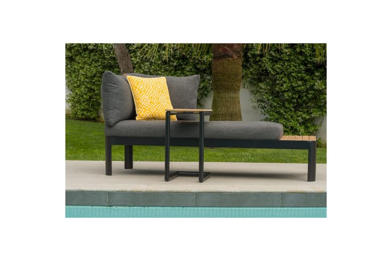 Utendørs møbelgruppe Lifestyle Garden Portals 2-seters modulsofa & C-form sidebord - Hage - Utemiljø - Veranda & terrasse - Verandamøbler