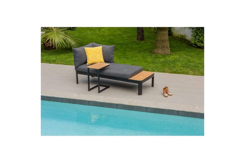 Utendørs møbelgruppe Lifestyle Garden Portals 2-seters modulsofa & C-form sidebord - Hage - Utemiljø - Veranda & terrasse - Verandamøbler