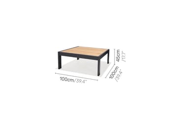 Utendørs møbelgruppe Lifestyle Garden PALAU 2-seter høyre & venstre + 2x hjørnesofa stol + 2x sidestol + sofabord 100 cm - Hage - Utemiljø - Veranda & terrasse - Verandamøbler
