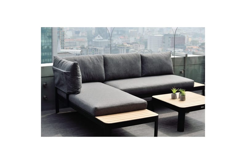 Utendørs møbelgruppe Lifestyle Garden Portals 2x 2-seters modulsofa & sofabord - Hage - Utemiljø - Veranda & terrasse - Verandamøbler