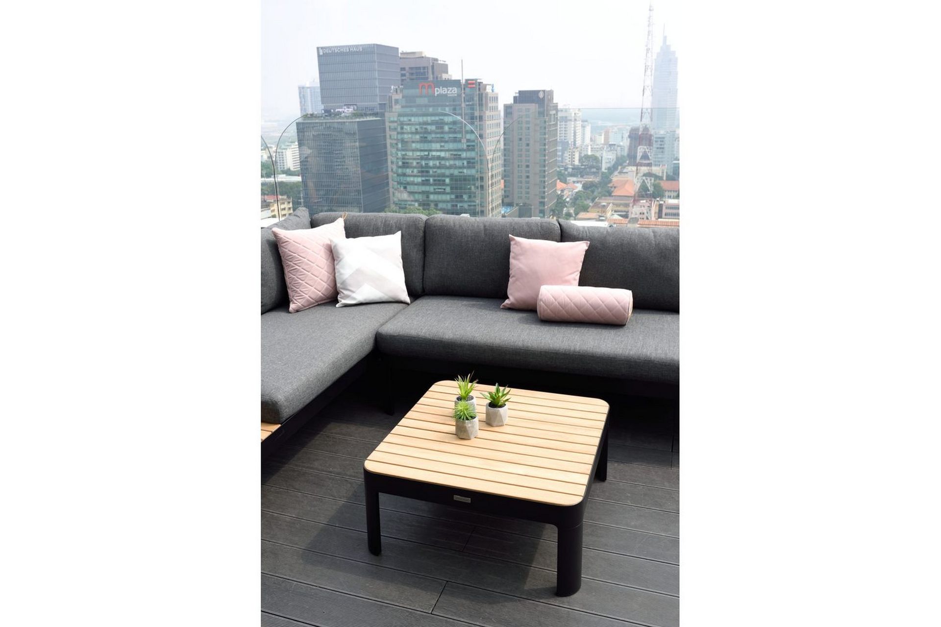 Utendørs møbelgruppe Lifestyle Garden Portals 2x 2-seters modulsofa & 2x sofabord - Hage - Utemiljø - Veranda & terrasse - Verandamøbler