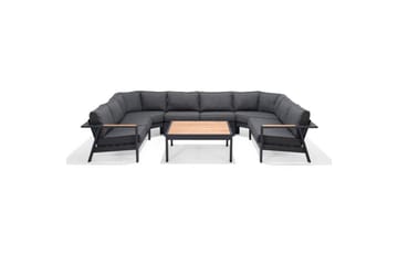 Utendørs møbelgruppe Lifestyle Garden PALAU 2-seter høyre & venstre + 2x hjørnesofa stol + 2x sidestol + sofabord 100 cm - Hage - Utemiljø - Veranda & terrasse - Verandamøbler