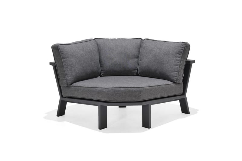 Utendørs møbelgruppe Lifestyle Garden PALAU 2-seter høyre & venstre + 2x hjørnesofa stol + 2x sidestol + sofabord 100 cm - Hage - Utemiljø - Veranda & terrasse - Verandamøbler