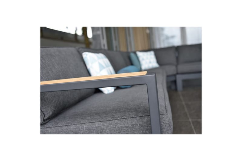 Utendørs møbelgruppe Lifestyle Garden PALAU 2-seter høyre & venstre + hjørnesofa stol + sidestol + sofabord 140 cm - Hage - Utemiljø - Veranda & terrasse - Verandamøbler