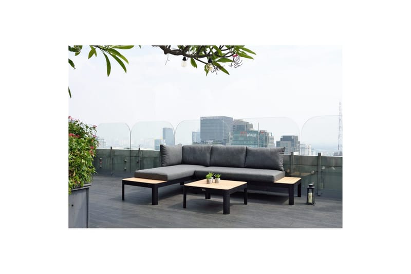 Utendørs møbelgruppe Lifestyle Garden Portals 2x 2-seters modulsofa & sofabord - Hage - Utemiljø - Veranda & terrasse - Verandamøbler