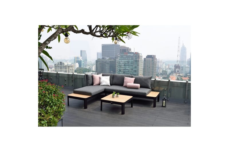 Utendørs møbelgruppe Lifestyle Garden Portals 2x 2-seters modulsofa & sofabord - Hage - Utemiljø - Veranda & terrasse - Verandamøbler