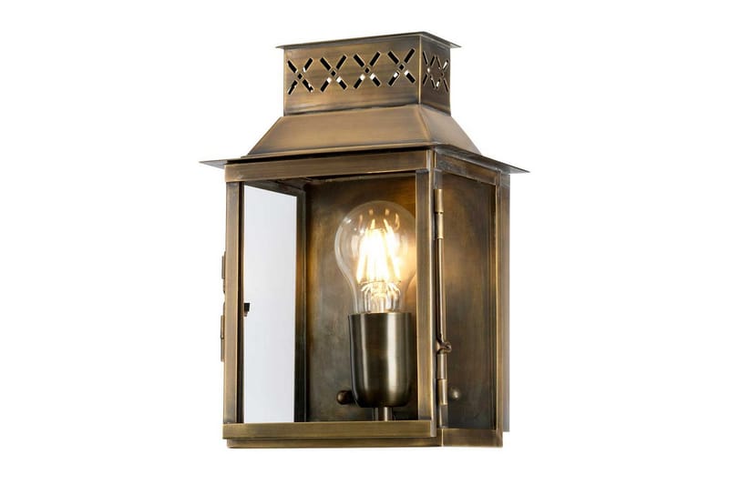 Utendørs vegglampe Elstead Lighting Lambeth Palace Aldret Messing - Aldret Messing - Hage - Utemiljø - Veranda & terrasse - Verandabelysning