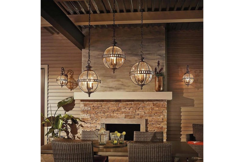 Utendørs vegglampe Kichler Halleron 254x489x318 mm, Londonderry - 254x489x318 mm, Londonderry - Hage - Utemiljø - Veranda & terrasse - Verandabelysning