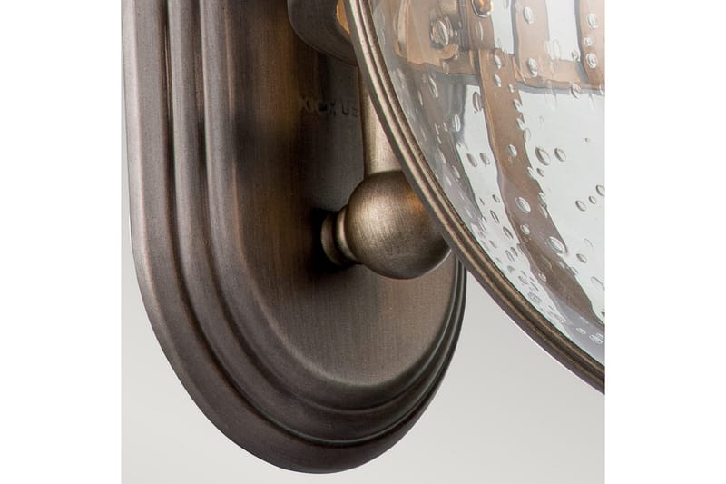 Utendørs vegglampe Kichler Halleron 305x578x375 mm, Polert bronse - 305x578x375 mm, Polert bronse - Hage - Utemiljø - Veranda & terrasse - Verandabelysning