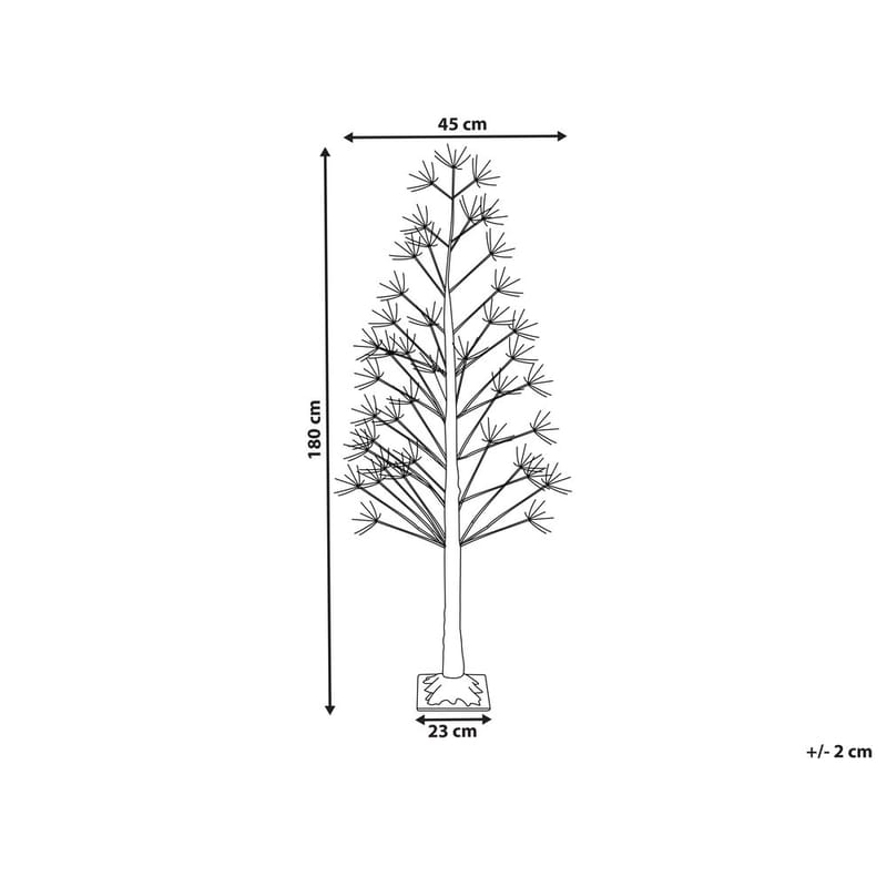 Utendørsdekorasjon Albioni - Hvit/45x45x180 cm - Hage - Utemiljø - Veranda & terrasse - Verandabelysning