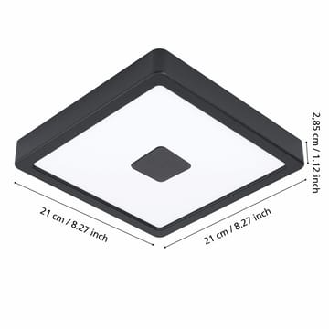 Utenpåliggende lampe Iphias - 21 cm - Hage - Utemiljø - Veranda & terrasse - Verandabelysning