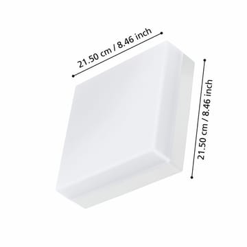 Utvendig vegg-/taklampe Sonella - Hvit - Hage - Utemiljø - Veranda & terrasse - Verandabelysning