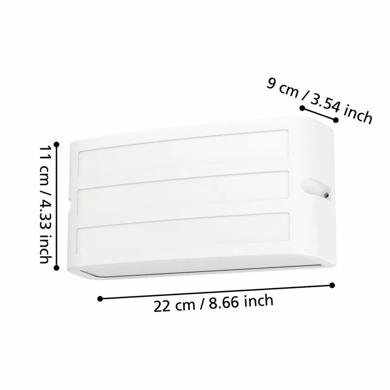 Utvendig vegglampe Camarda Hvit - 11 cm - Hage - Utemiljø - Entré - Entrébelysning