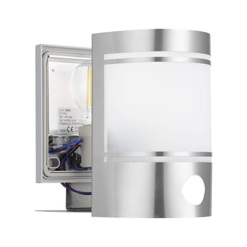 Utvendig vegglampe Cerno med sensor - Rustfritt Stål - Hage - Utemiljø - Entré - Entrébelysning
