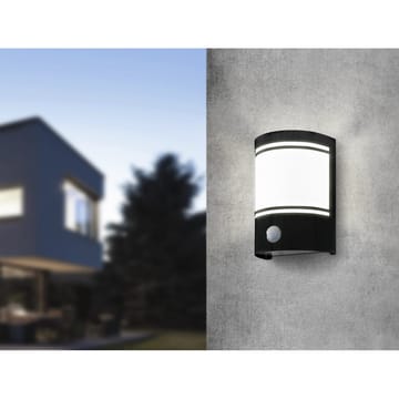 Utvendig vegglampe Cerno med sensor - Sort - Hage - Utemiljø - Entré - Entrébelysning