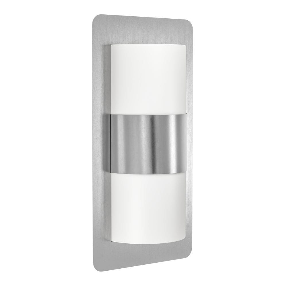 Utvendig vegglampe Cistierna - Rustfritt stål/hvit