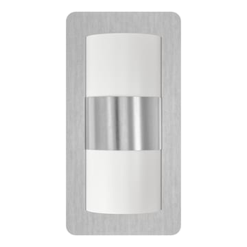 Utvendig vegglampe Cistierna - Rustfritt stål/hvit - Hage - Utemiljø - Entré - Entrébelysning