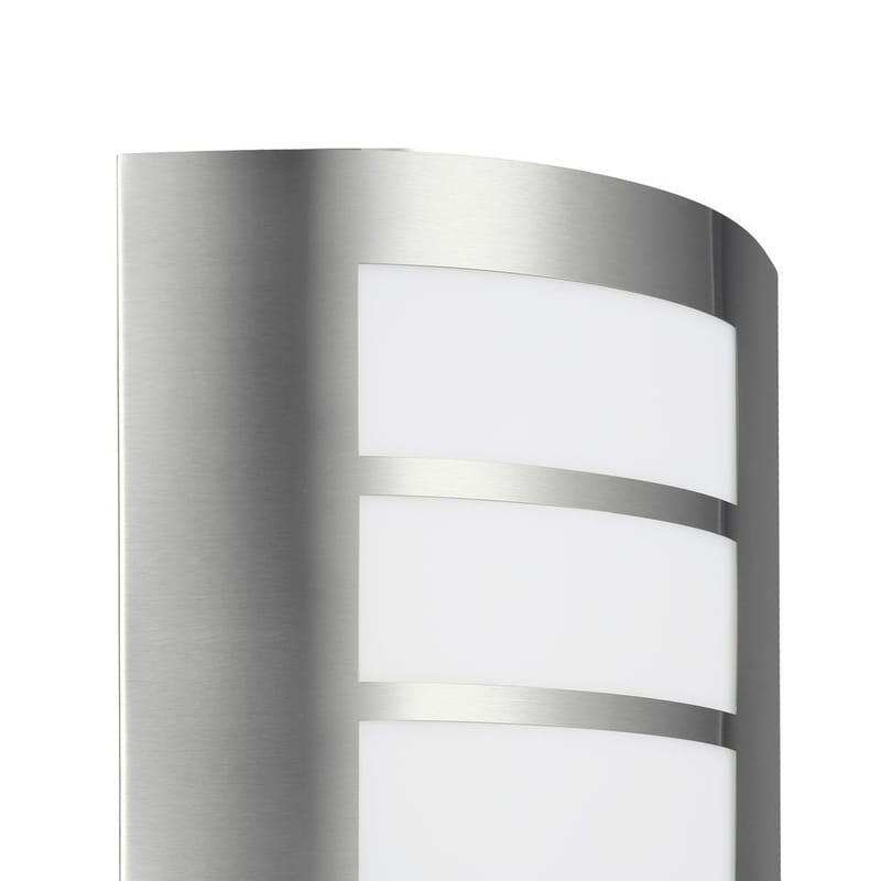 Utvendig vegglampe City med sensor - Rustfritt Stål - Hage - Utemiljø - Entré - Entrébelysning