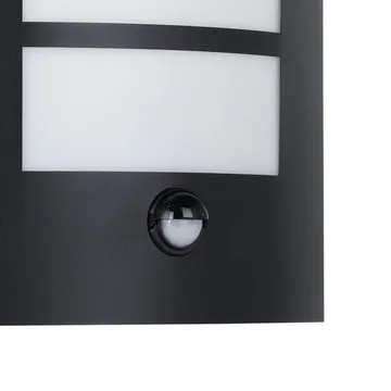 Utvendig vegglampe City med sensor - Sort - Hage - Utemiljø - Entré - Entrébelysning